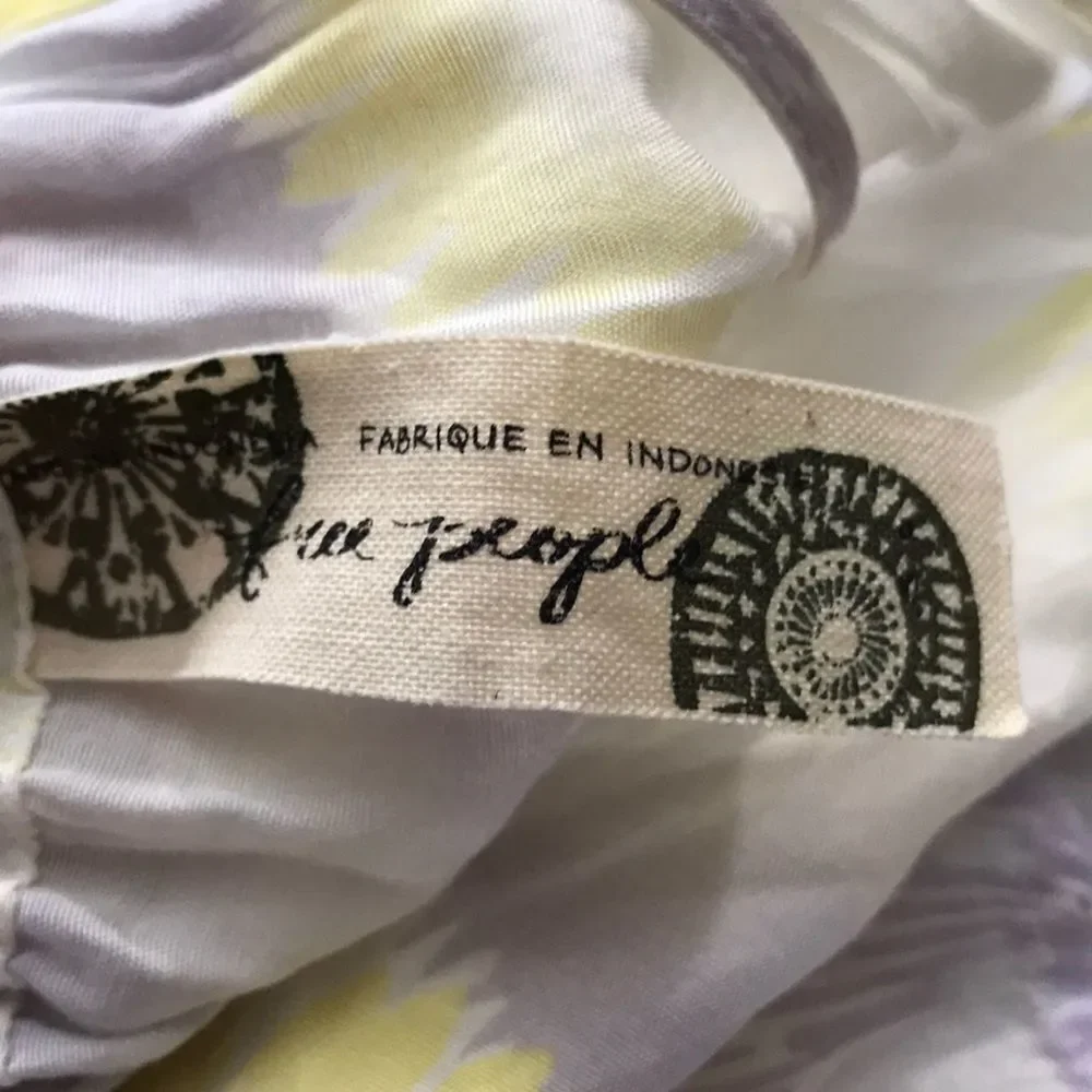 Free people boho water color ruffle‎ day dress